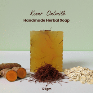 Kesar-and-Oatmilk-Magic-Glow-Herbal-Soap-with-saffron-turmeric-and-oatmilk-for-glowing-skin